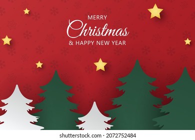 Modern merry christmas background design