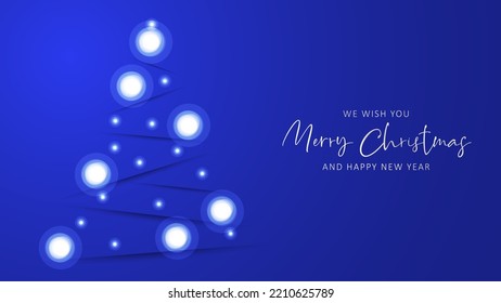 Modern merry christmas background design