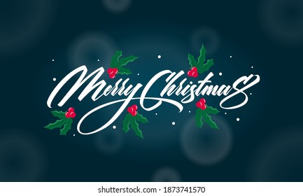 Modern merry christmas background vector