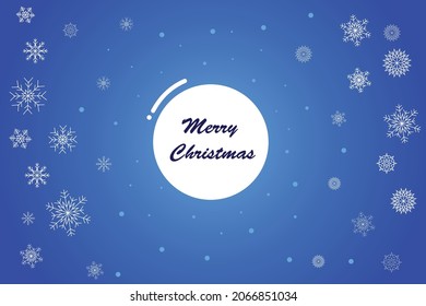 MODERN MERRY CHRISTMAS BACKGROUND VECTOR BLUE FOR BANNER AND TEMPLATE.