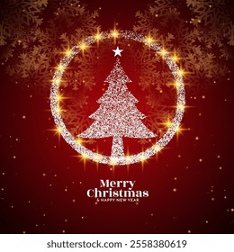 Modern Merry Christmas festival stylish background design vector