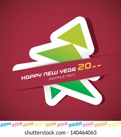 Modern Merry Christmas, New year 2014, 2015, 2016, 2017, 2018, 2019, 2020, 2021, 2022, 2023 Card, Badge, Icon, Symbol