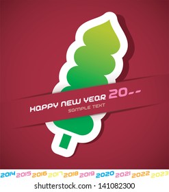 Modern Merry Christmas, New year 2014, 2015, 2016, 2017, 2018, 2019, 2020, 2021, 2022, 2023 Card, Badge, Icon, Symbol