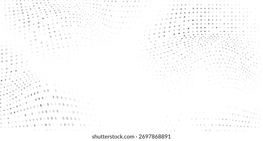 Textura de gradiente de meio-tom de malha abstrata de malha moderna. Ponto de polca de fuga simples abstrato moderno