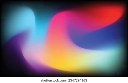 modern mesh colorful gradient background. horizontal colorful gradient pattern blank banner template. eps 10 vector.