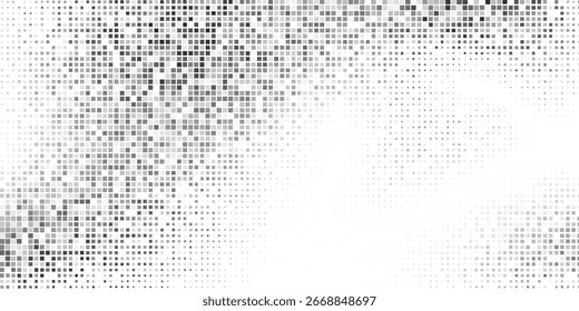 Moderne Netzpunkt-Farbverlauf-Textur. Verschwindender Polka-Punkt-Hintergrund. Wiederholende Punktkorrektur moderne abstrakte einfache Kunst