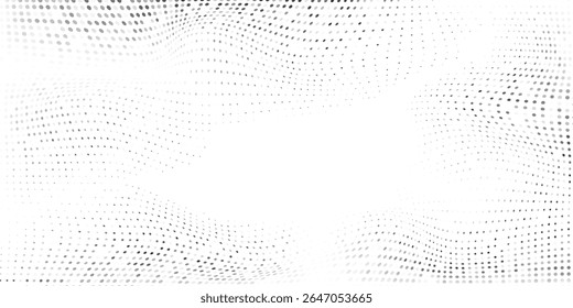 Textura de gradiente de meio-tom de malha moderna. Desaparecimento polca ponto abstrato simples moderno