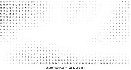 Textura de gradiente de meio-tom de malha moderna. Desaparecimento da arte do plano de fundo do ponto polka