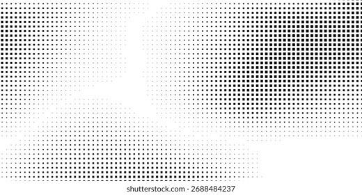 Textura de degradado de semitono de malla moderna. Desvanecimiento de lunares abstracto simple