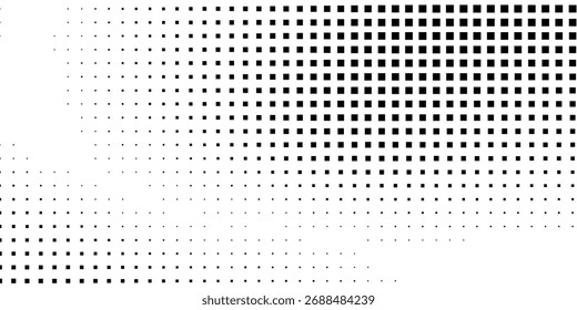 Modern mesh halftone gradient texture. Vanishing polka dot abstract simple art modern