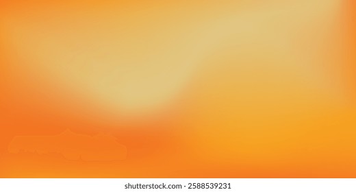 Modern mesh orange gradient vector background simple cloud illustration abstract