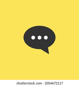 Moderne Nachricht oder Chat-Symbol im trendigen, flachen Stil einzeln auf Hintergrund. Uhrensymbol Symbol für Ihr Website-Design Uhrensymbol Logo, App, Benutzeroberfläche.