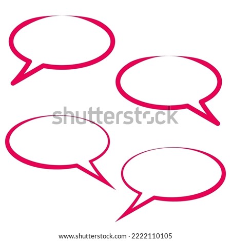 Modern message icons red. Internet network concept. Vector illustration. stock image. 
