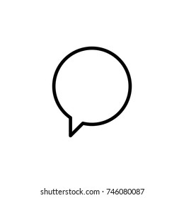 Modern message line icon. Premium pictogram isolated on a white background. Vector illustration. Stroke high quality symbol. Speech bubble icon in modern line style.