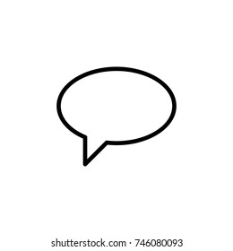 Modern message line icon. Premium pictogram isolated on a white background. Vector illustration. Stroke high quality symbol. Speech bubble icon in modern line style.