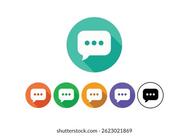 Modern Messaging Speech Bubble Icons, speech bubble chat icons, message chat vector icons