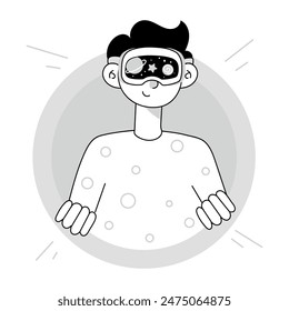 Modern of Meta World Doodle Mini Illustrations 

