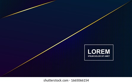 Modern metal background with blue light. Illustration vector of abstract background with dark blue elegant and modern theme