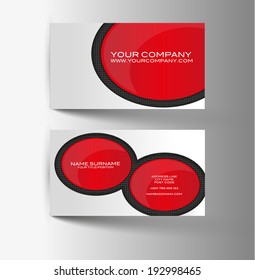Modern metal simple light business card