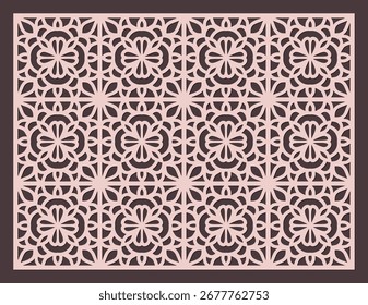 Modern metal wall divider template for decorative use