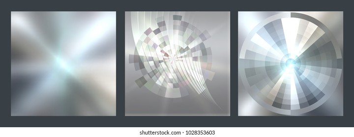 Modern metalic grey background of bright glowing perspective. Gorgeous graphic image template. Abstract vector Illustration eps 10 for your business brochure colors silver, steel