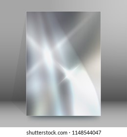 Modern metalic grey background of bright glowing perspective. Gorgeous graphic image template. Abstract vector Illustration eps 10 for your business brochure colors silver, steel