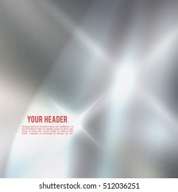Modern metalic grey background of bright glowing perspective. Gorgeous graphic image template. Abstract vector Illustration eps 10 for your business brochure colors silver, steel