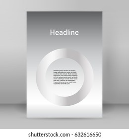 Modern metallic grey background of bright glowing perspective. Gorgeous graphic image template. Abstract vector Illustration eps 10 for your business brochure colors silver, steel