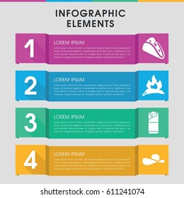 Modern mexican infographic template. infographic design with mexican icons includes chili, taco, burrito. can be used for presentation, diagram, annual report, web design. 