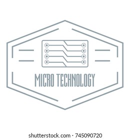 Modern micro technology logo. Simple illustration of modern micro technology vector logo for web