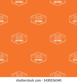 Modern micro technology pattern vector orange for any web design best