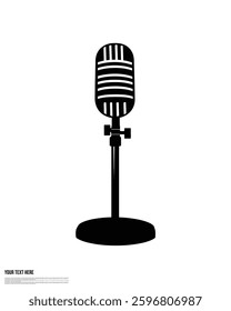 Modern microphone Icon in Outline Style. Perfect for UI, Web, and Graphic Design Projects.