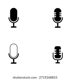 Una Ilustración vectorial de iconos de micrófono moderna diseñada en un estilo limpio y minimalista, perfecta para audio, música, podcast, difusión y proyectos relacionados con la comunicación. Este versátil icono de micrófono es ideal para la marca de podcast, App de música, estudios de grabación, asistentes de voz, plataformas de transmisión en vivo, diseño de interfaz de usuario, Sitios web, logotipos, infografías y Materiales promocionales. El diseño sencillo del Vector garantiza una excelente escalabilidad y una calidad nítida tanto para la impresión como para el uso digital. Proporcionado en formato EPS totalmente editable, este icono de micrófono es adecuado para diseñadores profesionales, creadores de contenido y desarrolladores.