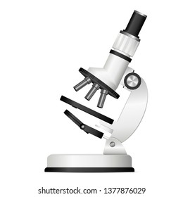 Modern microscope vector design illustration isolated on white background