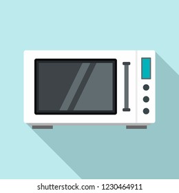 Modern microwave icon. Flat illustration of modern microwave vector icon for web design