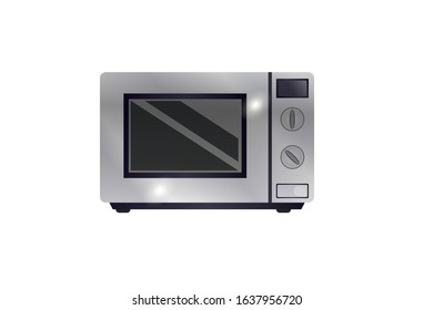 Modern microwave icon Illustration of modern micro oven vector