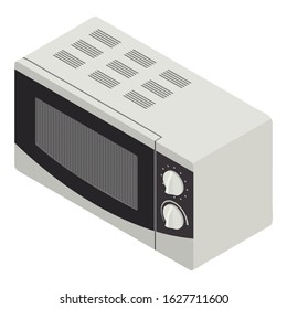 Modern microwave icon. Isometric of modern microwave vector icon for web design isolated on white background