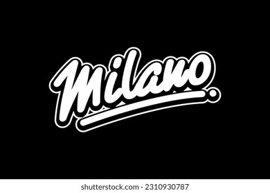 Modern milano streetwear graphic design ideas template