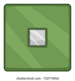 Modern military computer chips icon. Cartoon illustration of modern military computer chips vector icon for web