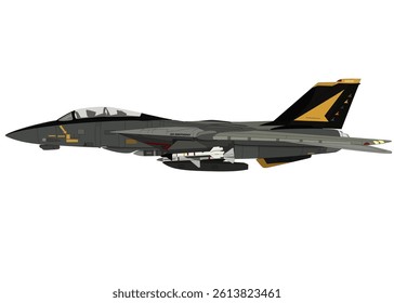Modern military fighter jet plane 