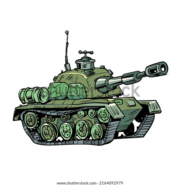 Modern military tank, military weapon. Army\
car. Self-propelled\
artillery
