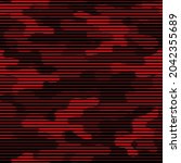 modern military vector camouflage print, seamless pattern for clothing headband or print. red camouflage from pols