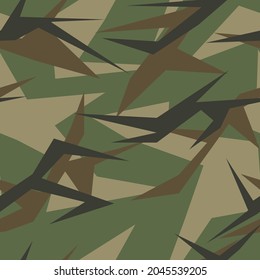 modern military vector camouflage print, seamless  green pattern for clothing headband or print. camouflage from pols