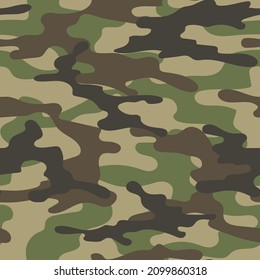 modern military vector camouflage print, seamless pattern for clothing headband or print. camouflage green from pols