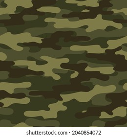 modern military vector green camouflage print, seamless pattern for clothing headband or print. camouflage from pols