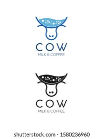 Modern Milk And Coffee Logo 