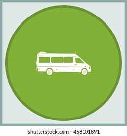 Modern minibus icon.