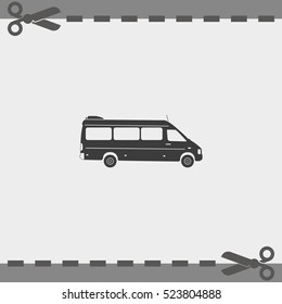 Modern minibus icon.