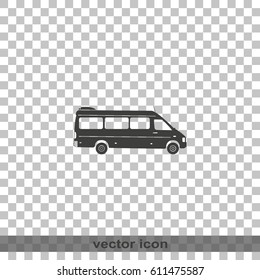 Modern minibus icon.