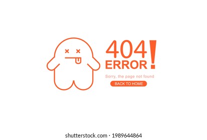 Moderno mínimo de 404 página de error para el sitio web, 404 Error en la página no encontrada con fantasma muerto. Banner web del tema del dibujo conceptual, Enlace a página vacía inexistente. sitio web de reparación de trabajadores